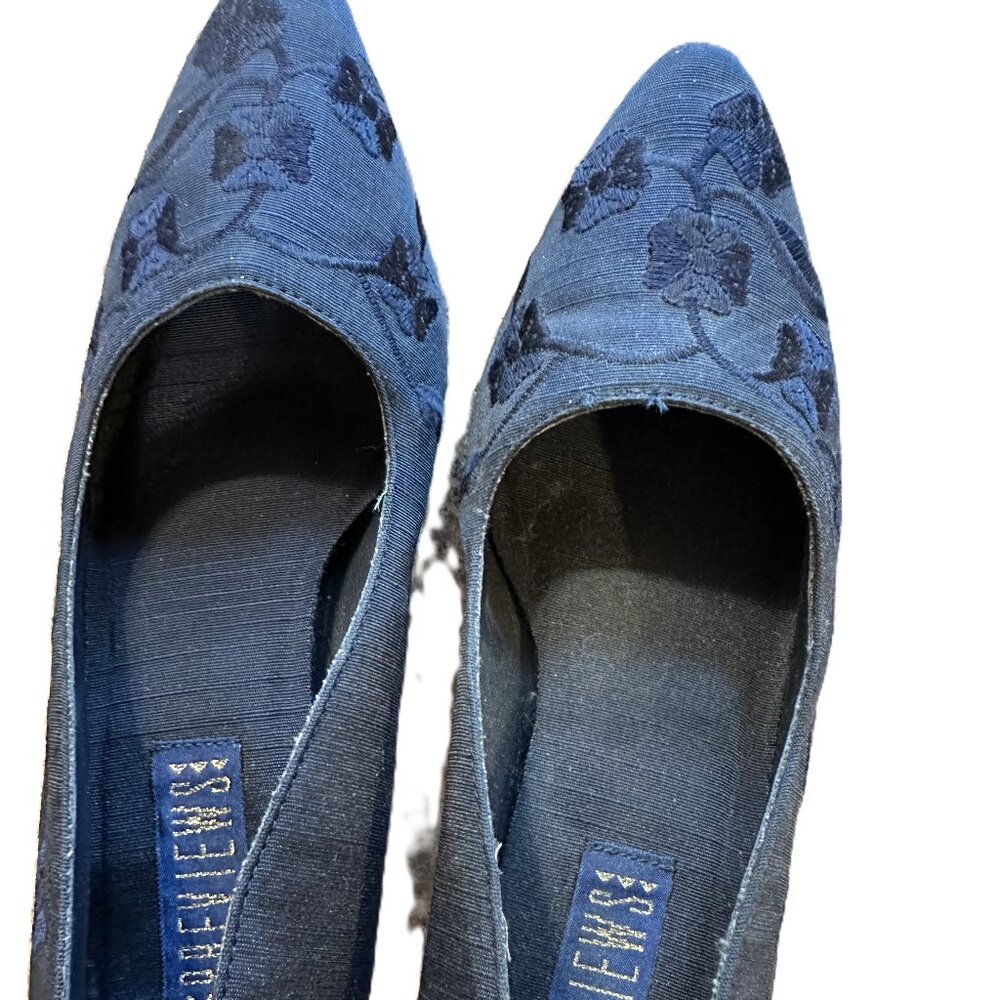 Vintage cloth party pumps - 1 inch heels